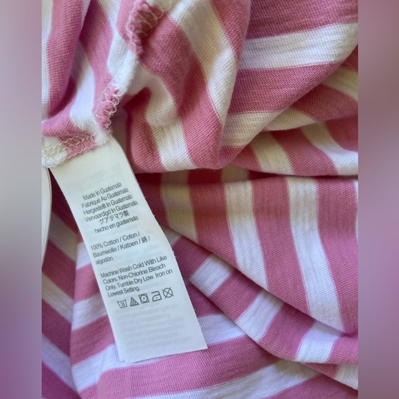 J. Crew Striped Long-Sleeve Cotton T-Shirt, Cotton Long Sleeve Tee Shirt Sz: L - Picture 4 of 6